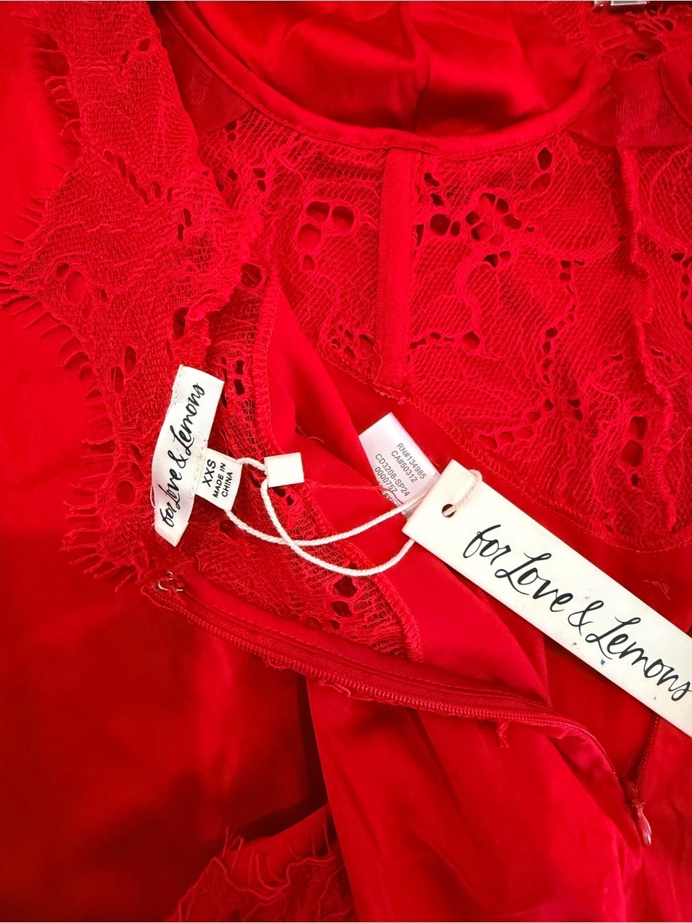 For Love And Lemons red dress xxs - Picture 5 of 5